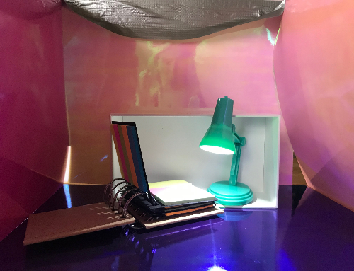 Miniaturbüro auf Reisen